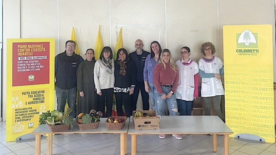 Educazione alimentare, Coldiretti alla scuola dell’infanzia Rosmini di Borgomanero